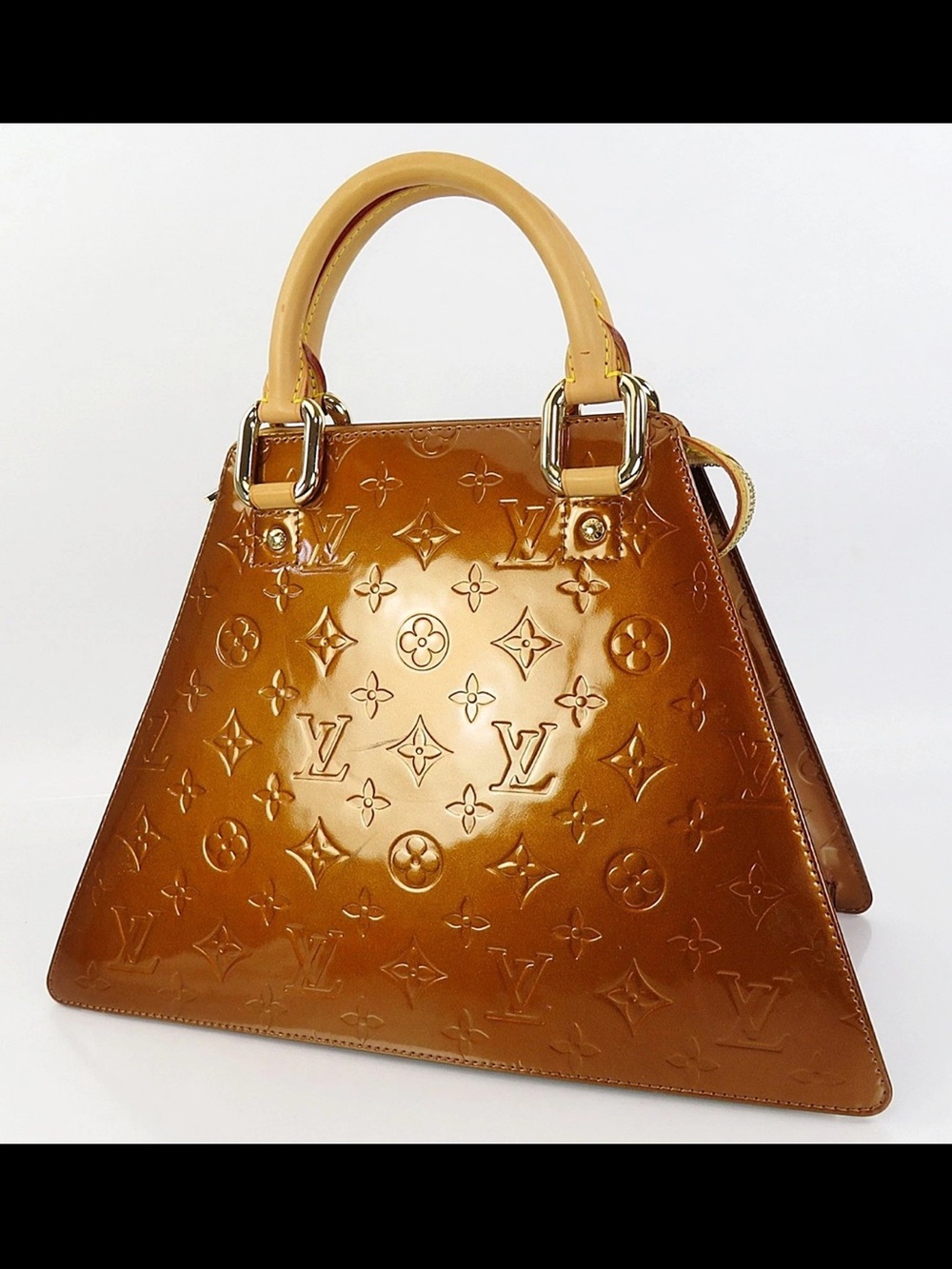 Louis Vuitton Metallic Brown Monogram Pyramid Tote